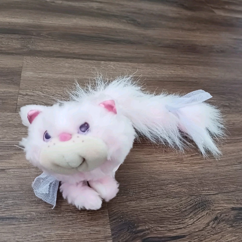 Kenner Furrever Friends Blushytail Pink Cat Plush Toy 1986 Stuffed Animal